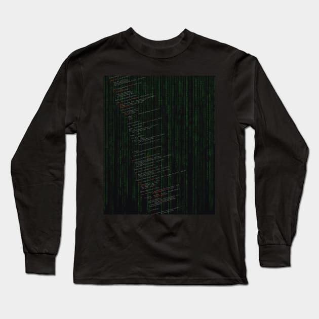 Linux kernel code Long Sleeve T-Shirt by mandelbrot
